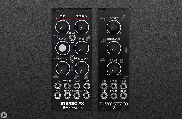 Erica Synths Drum Stereo FX DJ VCF Eurorack DSP effects and filter modules