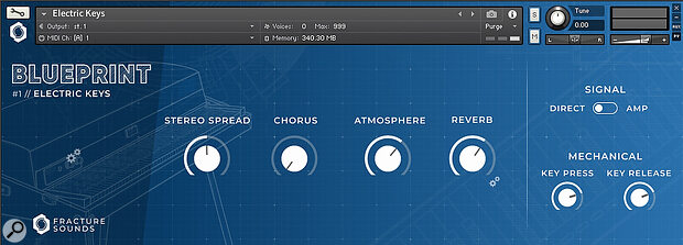 Fracture Sounds Blueprint GUI for Electric Keys