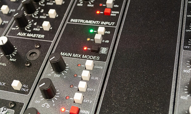 A switchable Jensen output transformer allows for subtle coloration at the mix bus, if desired.